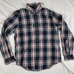Abercrombie & Fitch Mens Medium Plaid Flannel Shirt Casual Outdoors Comfort